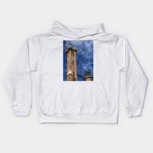 Bishop Castle Towers Turrets and Bridges Kids Hoodie